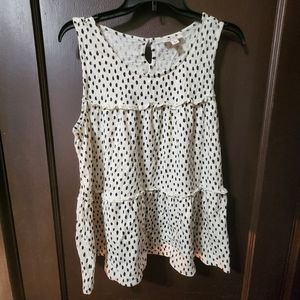 Style&Co Size L Color Cream and Blue